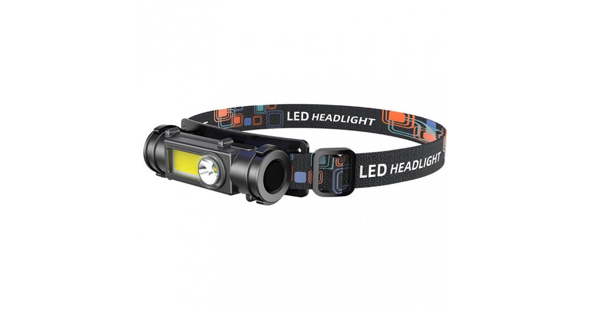 Lanterna de Cap  XPG, COB, LED - Techsuit (HL-B-04) - Neagra