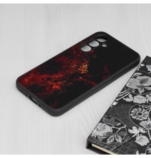 Husa carcasa Spate pentru Samsung Galaxy A54 - Techsuit Glaze Glass Series - Red Nebula