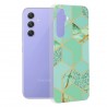 Husa carcasa Spate pentru Samsung Galaxy A54 - Marble Series - Green Hex