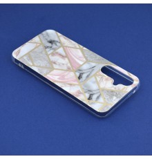 Husa carcasa Spate pentru Samsung Galaxy A54 - Marble Series - Pink Hex