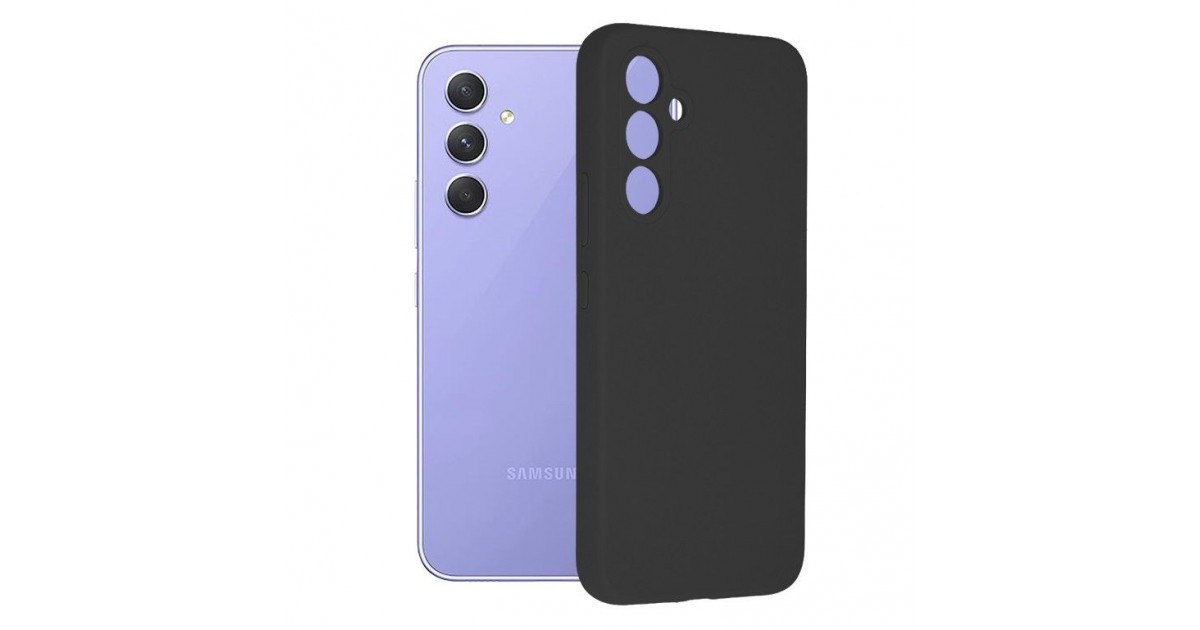 Husa Carcasa Spate pentru Samsung Galaxy A54 - Soft Edge Silicone - Neagra