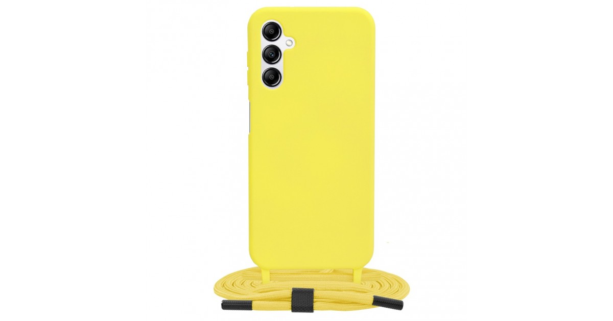 Husa pentru Samsung Galaxy A14 4G / A14 5G - Techsuit Crossbody Lanyard - Yellow
