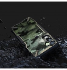 Husa pentru Samsung Galaxy A14 4G / 5G - Ringke Fusion X Design - Camo Black