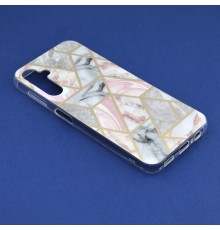 Husa pentru Samsung Galaxy A14 4G / A14 5G - Techsuit Marble Series - Pink Hex