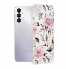 Husa pentru Samsung Galaxy A14 4G / A14 5G - Techsuit FlipCraft - Flowers of the Dawn