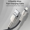 Cablu de Date USB la Lightning 2.4A, 2m - Baseus Cafule (CALJK-B01) - Black