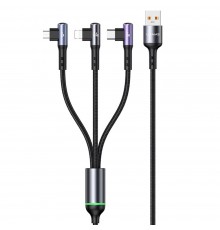 Cablu de Date USB la Lightning 2.4A, 2m - Baseus Explorer Auto Power-Off (CATS000501) - Black