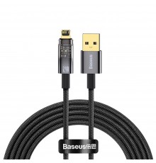 Cablu de date, Baseus Cafule Series, CALKLF-HG1, USB reversibil la Lightning, Quick Charge, 1.5A, Lungime 2m, Gri/Negru