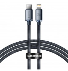 Cablu de Date USB la Lightning 2.4A, 2m - Baseus Crystal Shine (CAJY000101) - Black
