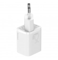 Incarcator Priza Type-C PD20W + Cablu Type-C - Baseus Super Si (TZCCSUP-L02) - White