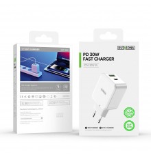 Incarcator pentru Priza USB, Type-C 30W - Duzzona (T7) - White