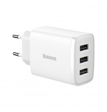 Incarcator de Priza 3xUSB, 17W - Baseus (CCXJ020102) - White