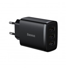 Incarcator 2x USB-C PD 100W, 2x USB-A QC3.0 + Cablu Type-C - Baseus (CCGAN2P-L02) - Alb