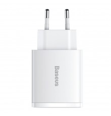 Incarcator Priza USB-C PD30W, 2xUSB-A QC3A - Baseus Compact (CCXJ-E02) - White