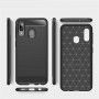 Husa Tpu Carbon Fibre pentru Samsung Galaxy A20e, Neagra