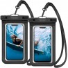 Husa universala pentru telefon (set 2 bucati) - Spigen Waterproof Case A601 - Black