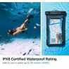 Husa universala pentru telefon (set 2 bucati) - Spigen Waterproof Case A601 - Black