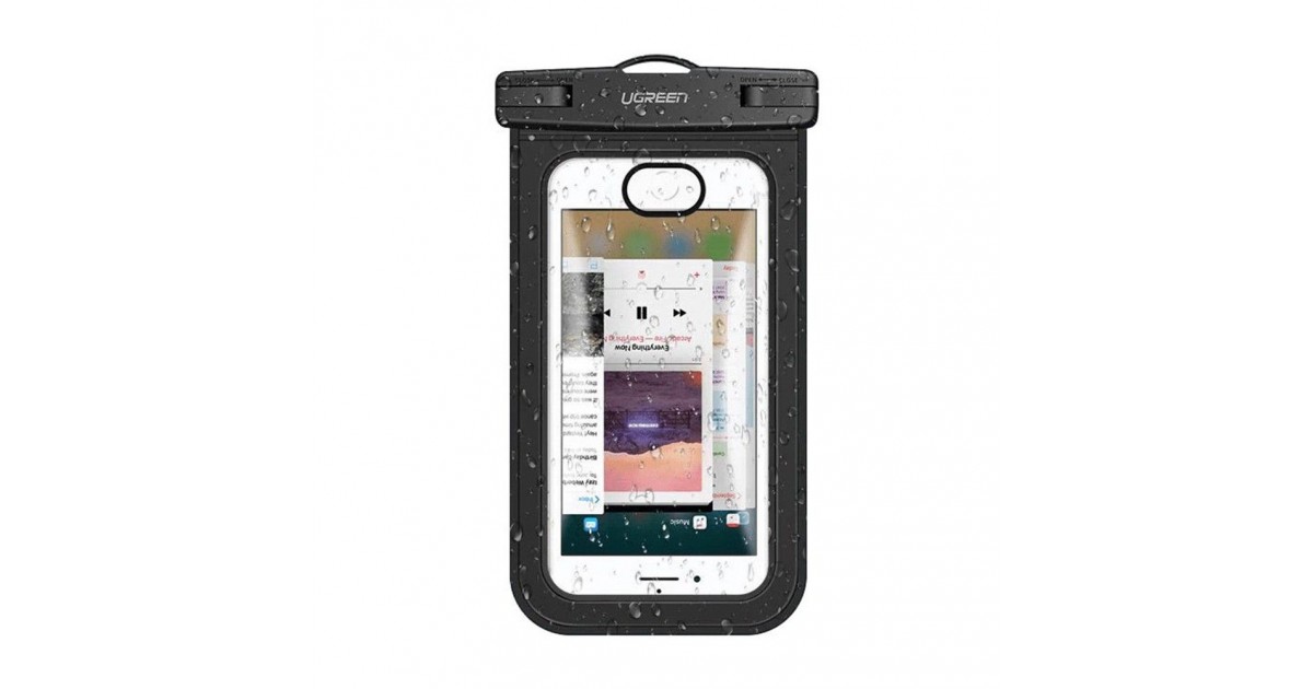 Husa Waterproof pentru Telefon 6 inch - Ugreen (50919) - Black