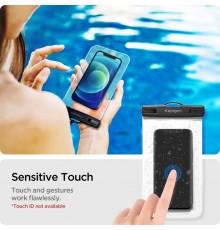 Husa universala pentru telefon (set 2 bucati) - Spigen Waterproof Case A601 - Clear