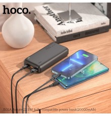 Baterie Externa 22.5W, 20000mAh, 2 x USB, Type-C - Hoco Astute (J101A) - Black