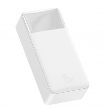 Baterie externa 30000mAh, 15W - Baseus Bipow Digital Display (PPBD050202) - White