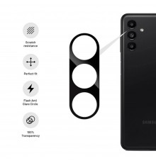 Folie Camera pentru Samsung Galaxy A14 4G / A14 5G - Techsuit Full Camera Glass - Black