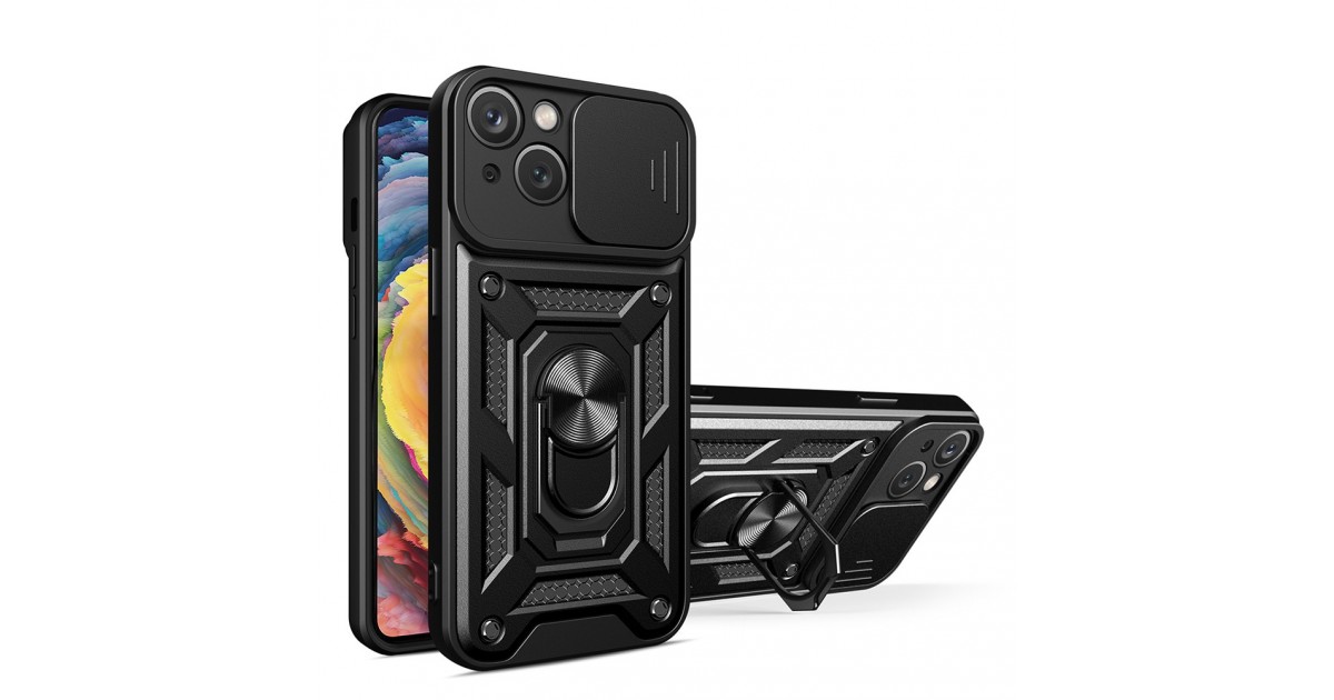 Husa pentru iPhone 14 - Techsuit CamShield Series - Black