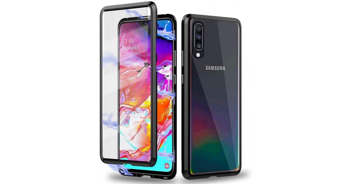 Husa Magnetica 360 cu sticla fata spate, pentru Samsung Galaxy A70