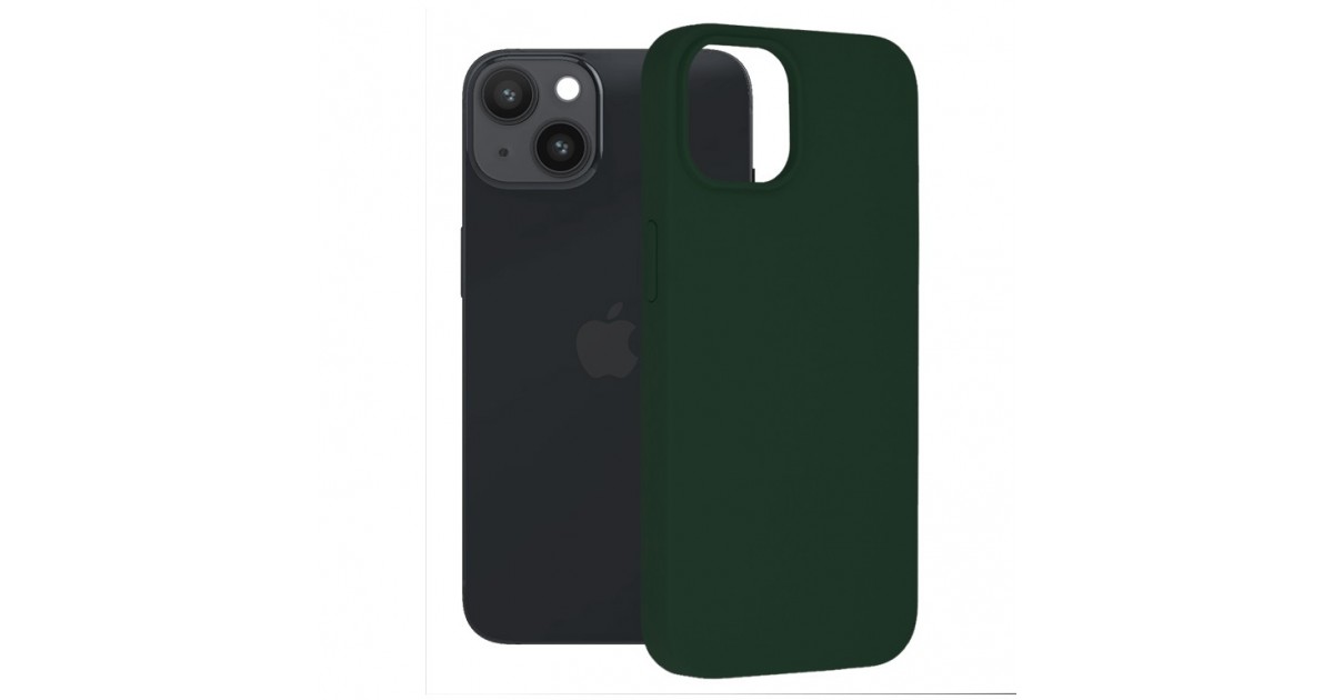 Husa pentru iPhone 14 - Techsuit Soft Edge Silicone - Dark Green