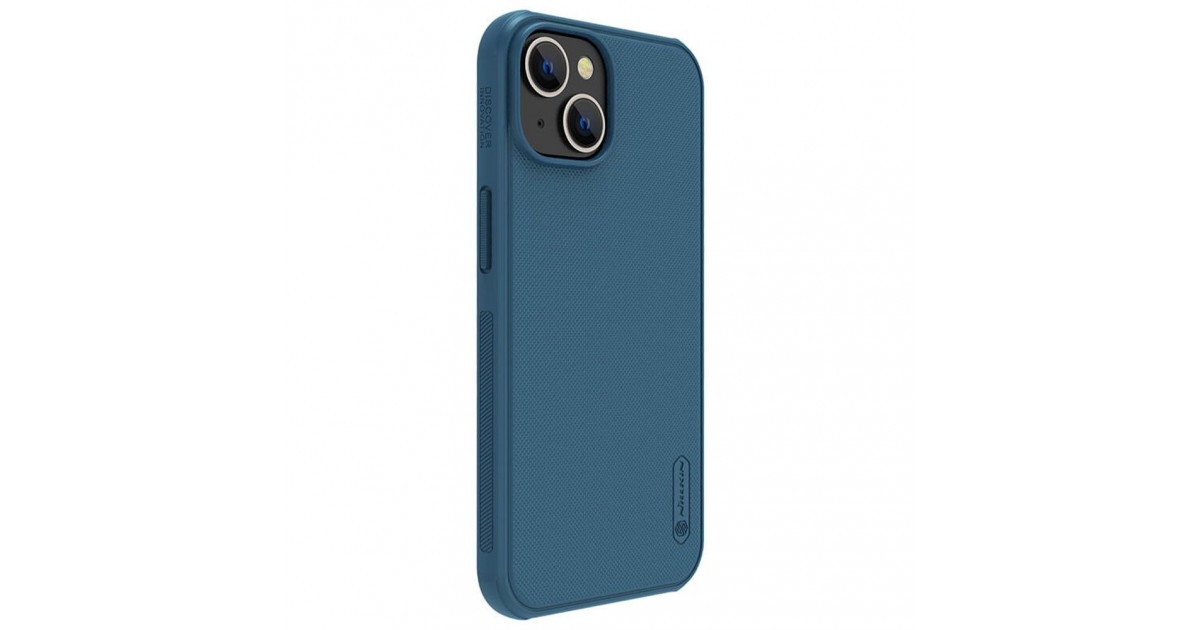 Husa pentru iPhone 14 - Nillkin Super Frosted Shield Pro - Blue