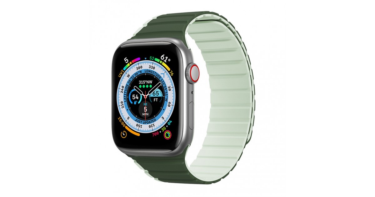 Curea pentru Apple Watch 1/2/3/4/5/6/7/8/SE/SE 2 (38/40/41mm) - Dux Ducis LD Series - Green