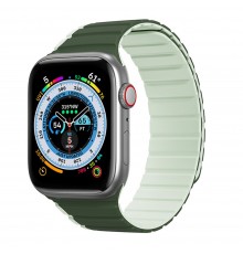 Curea pentru Apple Watch 1/2/3/4/5/6/7/8/SE/SE 2/Ultra (42/44/45/49mm) - Techsuit Watchband (W038) - Wine Red