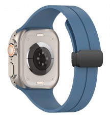 Curea pentru Apple Watch 1/2/3/4/5/6/7/8/SE/SE 2 (38/40/41mm) - Techsuit Watchband (W011) - Blue