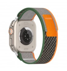 Curea pentru Apple Watch 1/2/3/4/5/6/7/8/SE/SE 2 (38/40/41mm) - Techsuit Watchband (W039) - Black / Gray