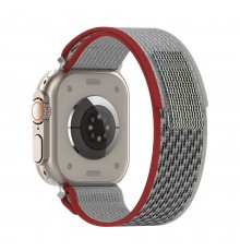 Curea pentru Apple Watch 1/2/3/4/5/6/7/8/SE/SE 2/Ultra (42/44/45/49mm) - Techsuit Watchband (W038) - Wine Red