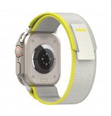 Curea pentru Apple Watch 1/2/3/4/5/6/7/8/SE/SE 2/Ultra (42/44/45/49mm) - Techsuit Watchband (W039) - Red / Gray
