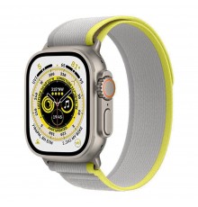 Curea pentru Apple Watch 1/2/3/4/5/6/7/8/SE/SE 2 (38/40/41mm) - Techsuit Watchband (W039) - Yellow / Gray