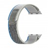 Curea pentru Apple Watch 1/2/3/4/5/6/7/8/SE/SE 2 (38/40/41mm) - Techsuit Watchband (W039) - Blue / Gray