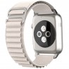 Curea pentru Apple Watch 1/2/3/4/5/6/7/8/SE/SE 2 (38/40/41mm) - Techsuit Watchband (W037) - Star White