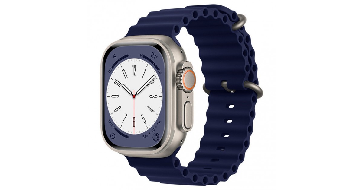 Curea pentru Apple Watch 1/2/3/4/5/6/7/8/SE/SE 2 (38/40/41mm) - Techsuit Watchband (W038) - Dark Blue