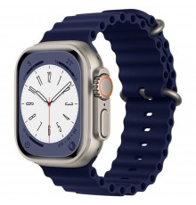 Curea pentru Apple Watch 1/2/3/4/5/6/7/8/SE/SE 2/Ultra (42/44/45/49mm) - Techsuit Watchband (W038) - Dark Blue