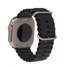 Curea pentru Apple Watch 1/2/3/4/5/6/7/8/SE/SE 2/Ultra (42/44/45/49mm) - Techsuit Watchband (W038) - Black