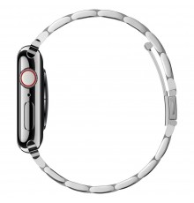 Curea pentru Apple Watch 1/2/3/4/5/6/7/8/SE/SE 2 (38/40/41mm) - Spigen Modern Fit - Silver