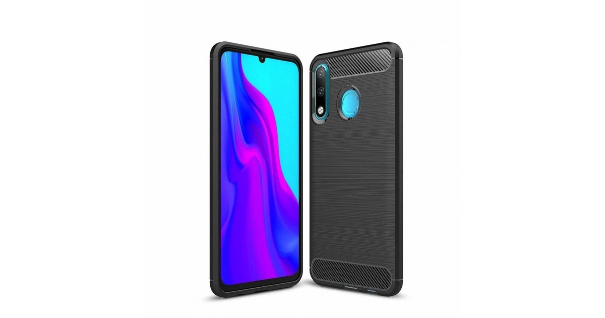 Husa Tpu Carbon pentru Huawei P30 Lite, Neagra