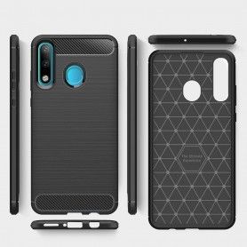 Husa Tpu Carbon pentru Huawei P30 Lite, Neagra