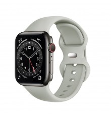 Curea pentru Apple Watch 1/2/3/4/5/6/7/8/SE/SE 2 (38/40/41mm) - Techsuit Watchband (W034) - Silver