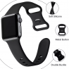 Curea pentru Apple Watch 1/2/3/4/5/6/7/8/SE/SE 2 (38/40/41mm) - Techsuit Watchband (W031) - Gray