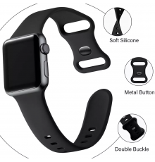 Curea pentru Apple Watch 1/2/3/4/5/6/7/8/SE/SE 2/Ultra (42/44/45/49mm) - Techsuit Watchband (W031) - Gray