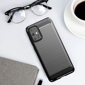 Husa Tpu Carbon pentru Samsung Galaxy A71, Neagra