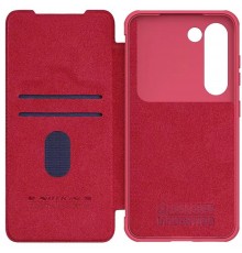 Husa pentru Samsung Galaxy S23 - Nillkin QIN Leather Pro Case - Rosu